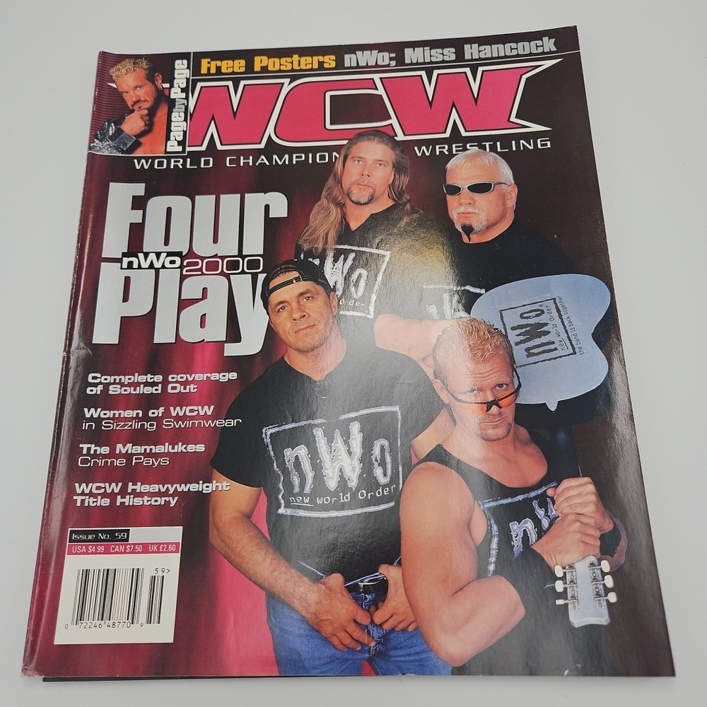 WCW March 2000 Kevin Nash, Scott Steiner, Bret Hart, Jeff Jarrett Issue 59‎